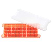 Ice Cube Trays Easy Release Silicone Ice Trays with Spill-Resistant Lid, Make 36 Ice Cube, Non-Toxic & BPA Free, Stackable