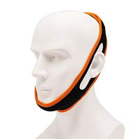 Anti Snore Chin Strap Adjustable Anti-Snoring Belt Deep Sleep for Men Women Stop Snoring Headband Nasal Snoring Grunting,Orange