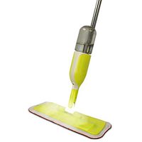 Microfiber Mop Spray Mop Flat Mop Stainless Steel Rod Multi-function Powerful Cleaning Including Fillable Large Capacity Bottles and Reusable Microfiber Mats and Scrapers