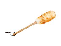 Premium Washable Lambs Wool Duster with Bamboo Handle, Long Soft Wool, 13 inch Length.