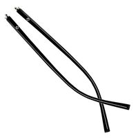 1 Pair Plastic Glasses Temple Eyeglasses Replacement Temples, Matte Black