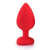BATEER Heart-Shape Silicone Amal Plug Adult Massage Toy for Women, Beginners
