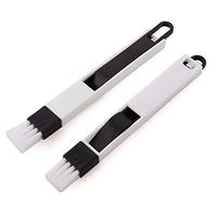 JUSHACHENGTA 2-in-1 Multipurpose Detachable Window Door Track Groove Corner Keyboard Slot Cleaning Brush with Dustpan
