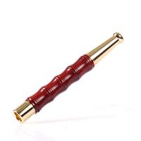 JQCHY 3.9" Wooden Cigarette Holder, Rosewood Filter Cigarette Holder Portable Dual-use Cigarette Holder for Regular and Slim Smoker Solid Wood Cigarette Filters Men Gift