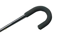 AlexOrthopedic Mobility Support Tourist Adjustable Aluminum Cane With Foam Handle Black