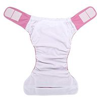 Large Adult Cloth Diaper Reusable Washable Adjustable Large Nappy Old Man Disabled Postoperative Care(Rose306)