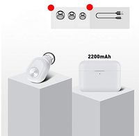LFJNET Praised True Wireless Earbuds Bluetooth Sport Mini Earphones Noise Canceling Headset White