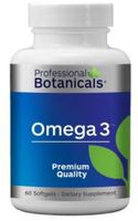Professional Botanicals - Omega 3 Marine Lipid EPA (Eicosapentaenoic Acid) (900 mg), DHA (Docosahexaenoic Acid) (600 mg), Vitamin E (D-Alpha Tocopherol) (3mg) - 60 Soft Gels