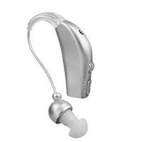 MSA PRO Silver Sound Amplifier, Rechargeable, Up to 20 Hours of Continious Use, Sound Amplifier with Tips and Cleaning Brush