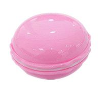 Portable Sweet Macarons Contact Lens Case Holder Travel Kit with Mirror Tweezers Stick Solution Bottle for Home and Travel (Pink)