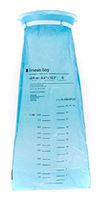 AMZ Pack of 100 Urgent Assist Bags 6.5" x 15" Plastic Vomit Bags 40 oz. Blue Emesis Bags for Travel Motion Sickness Disposable Plastic Pouches for Nausea, Car & Aircraft, Kids Latex Free