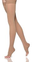 SIGVARIS Women’s Essential Opaque 860 Open Toe Thigh-Highs w/Grip Top 30-40mmHg