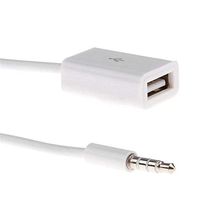 Gimax 3.5mm Car Male AUX Audio Plug Jack To USB 2.0 Female Converter Cable Cord For Car MP3 Speaker U Disk USB Car Accessories