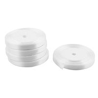 uxcell Festival Birthday Gift Packing Double Face Satin Ribbon Roll 23M 25 Yards 1cm Width 5 PCS White