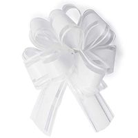 Allgala 12-pc 6" Large Everyday Pull Bows-White-GP92021