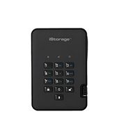 iStorage diskAshur2 256-bit 4TB USB 3.1 secure encrypted hard drive - Black IS-DA2-256-4000-B