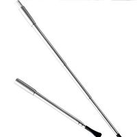 Zoylink Cigarette Holder Vintage Retractable Long Smoking Holder Costume Accessories Silver