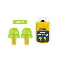 NOLOGO Fssh-mlx 2 Pairs Anti-Noise Earplug Sound Insulation Protection Earplugs Foam Ear Plug Sleeping Travel Soft Noise Reduction Ear Protector (Color : Green)