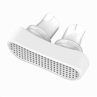 LJQ Nose Vent Plug and Air Purifier 2-in-1 Anti-Snoring Device, Filter Snoring Stopper - Nasal Dilator Sleep Aid Clip Device for Easy Breathing (5 Packs),White