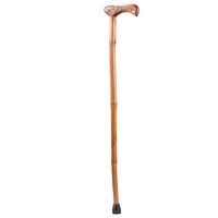 Brazos 37" Free Form Iron Bamboo Lightweight Walking Cane, Red, Made in the USA