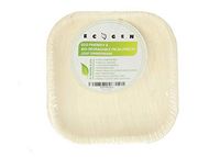 ECOGEN 6 Inch Square(Pack of 25)Disposable Bamboo,Areca Palm Leaf Plates, Disposable Dinner, Appetizer, Luncheon, and Party Dinnerware, Eco-Friendly and Compostable, Rustic Party, Event, or Picnic Use