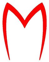 SPEED RACER 80'S CARTOON MACH 5 LOGO VINYL STICKERS SYMBOL 5.5" DECORATIVE DIE CUT DECAL FOR CARS TABLETS LAPTOPS SKATEBOARD - RED