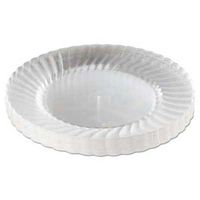 WNA Classicware Plastic Plates, 9 inch Dia, Clear, 12 Plates/Pack, 15 Packs/Carton