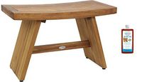 AquaTeak The Original 30" Asia Teak Shower Bench & AquaTeak Premium Teak Oil