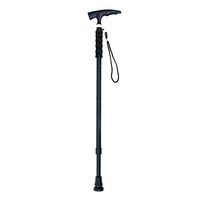 Elderly and Disabled Crutches- Elderly Cane Aluminum Alloy Non-Slip Cane Durable Old Man Cane Easy to Use (Color : Black, Size : 97cm)