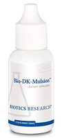 BIOTICS Research Bio-DK-Mulsion™ - 125 mcg (5000 IU) Emulsified Vitamin D3 and 300 mcg Vitamin K per Serving, MK-7, Stronger Bones, Heart Health, Musculoskeletal Strength, Healthy BMI. 1 fl oz, White