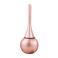 Modern Toilet Brush & Holder, Stainless Steel Bowl Base ABS Handle Detachable Toilet Cleaning Set (Rose Gold)