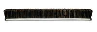 Tanis Brush MB409260 Horse Hair Fill Metal Back Strip, 3/16" Galvanized Backing, 0.008" Diameter Brown Horsehair Bristles, 60" Overall Length, 2" Overall Trim