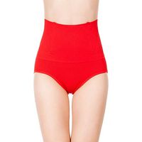 Waist Support Belt Women Waist Trainer Bodysuit Tummy Control Panties Seamless Body Shaper Slimming Pant Knicker Shapewear Girdles Underwear Lumbar Support (Color : Hot red, Size : L)