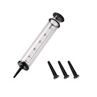 Healifty Syringes Cleaner Anal Vagina Cleaning Douche Bowel Enema Injector Enemator for Man Woman 250ML Transparent