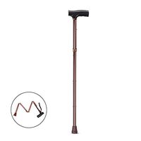 DONGBALA Folding Crutches, Walking Stick Walking Aid Collapsible Non-Slip Telescopic for Adult Man and Woman Elderly Fractures Adjustable from 79.5-87Cm