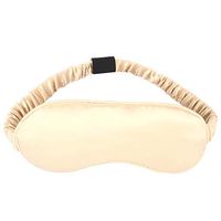 AURAA Comfortable, Adjustable Position, Ultimate Blindfold Super Soft 100% Mulberry Silk Sleep Mask Ivory