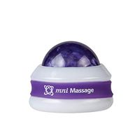 Core Products Mini Omni Massage Ball Manual Roller Massager for Self Massage Therapy Tool, White Cap - Purple