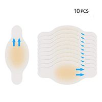 Pinkiou 10 Packs Heel Blister Pads Prevention Cushioned Bandages Gel Guard Stickers Athletes Anti-Wearing Waterproof Adhesive Toes Protect Heal Skin from Rubbing Shoes for Running Hiking(2.8 * 6.9cm)