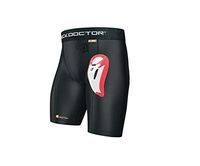 Shock Doctor Men's Core Compression Short with Bio-Flex Cup - Boys - Large - Black