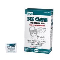 Pdi See Clear Eye Glass Cleaning Wipes 120 Per Box (Pack of 4)