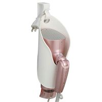 TOPBATHY Plastic Hair Dryer Holder Storage Rack Blow Dryer Holder Wall Mounted No Drilling Storage Organizer for Bathroom