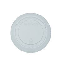Dart 662TS Clear Lid PET 662 Flat Straw Slot (Case of 1000)