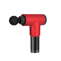 Fumei Massage Gun Deep Tissue Percussion Muscle Massager for Pain Relief, Handheld Electric Body Massager Sports Drill Portable Fascial Gun (Red)