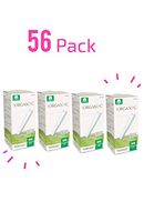 Organyc Tampons Organic 100% Cotton Tampon, 56 Count, Super, Organyc with Applicator for Sensitive Skin (56)