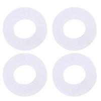 Eyeglass Hinge Rings - Tuscom 2 Pairs Soft Comfortable Silicone Anti-Slip Round Eyeglass Retainers Glasses Ear Hooks for Sunglasses, Reading Glasses, Eyeglass Temple Tips for Sports (White)