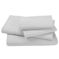 unbrand 1800 Comfort Super Soft Vivid Bed Sheet Set Flat Fitted DEEP Pocket Sheets 4PC/White/King