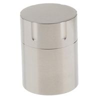 Prettyia Titanium Waterproof Pill Box Case Tablet Container Capsule Bottle Drug Tank with Cylinder Shape - Silver