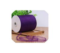 Wine Red (10 Meters/Lot) 1/4''(6mm) Organza Ribbons Gift Wedding Christmas Decoration Wrapping Ribbons,Dark Purple