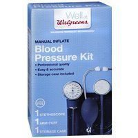 Walgreens Manual Inflate Aneroid Blood Pressure Kit, 1 ea