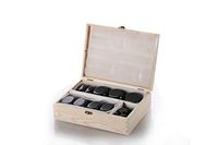 Beauty Style Professional Massage Stone 36 Pieces Smooth and Natural Therapy Stone Hot Spa Rock Kit with Wooden Box